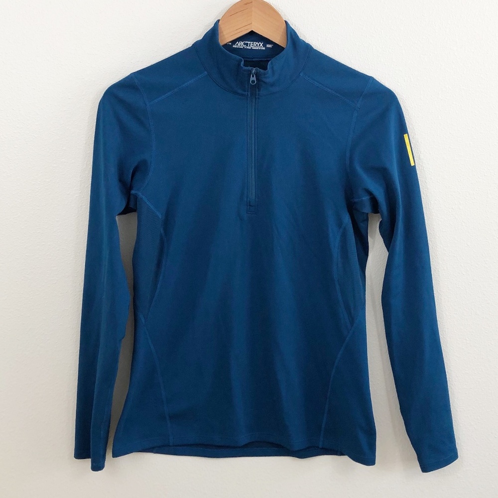 Arc'tyrex Blue Long Sleeve Half Zip Base Layer